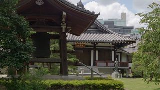 都心にしては珍しく広い境内