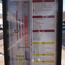 バス乗り場の地図