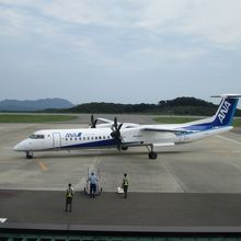 搭乗待合室からの眺めです。