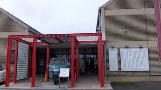 道の駅に併設の亜炭の展示館