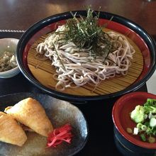 ざるそば定食