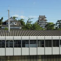 福山城が見える