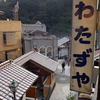 御前湯までは平地で歩いてすぐ