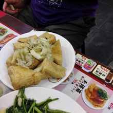 空心菜・臭豆腐