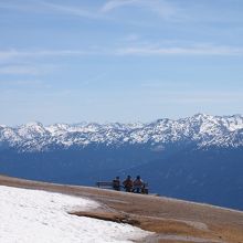 山頂のベンチ