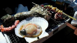 買った食材をBBQ