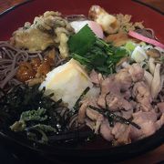 温泉街で食べる蕎麦