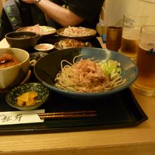 ソースカツ丼とおろしソバセット