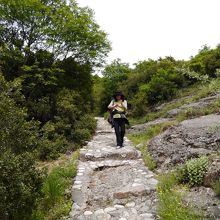 このような石畳の道が続いています。