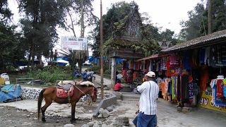 シナブン火山が眺められる