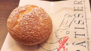 クッキーシューが美味しい