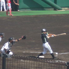 JR北海道の丹澤選手、大活躍でした！（ハムの捕手：大嶋）