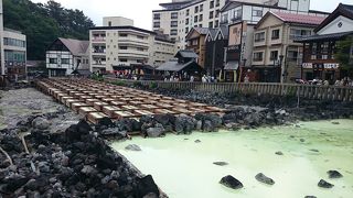 草津温泉のランドマークです。