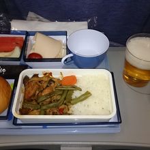 復路の機内食