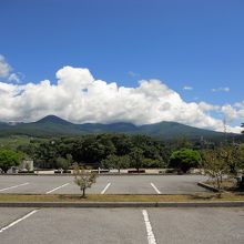 あいにく浅間山見えず