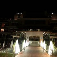 裏口のライトアップも綺麗でした