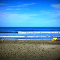 ホテルの後ろ側は海！