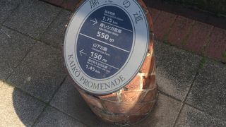 昔は貨物用線路でした。