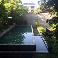 朝食をとる所からの風景