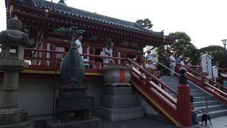 ちょうどお祭りをしていました