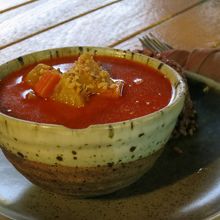 マッサマンカレー 後ろ側にライスもついてます