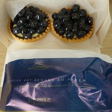 デザートのブルーベリータルト