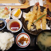 大海老天ぷら、満腹！
