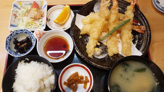 大海老天ぷら、満腹！