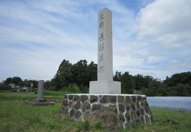 丘の上から見える田圃地帯、昔は海のようです