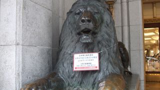 三越といったら、ライオン像ですね