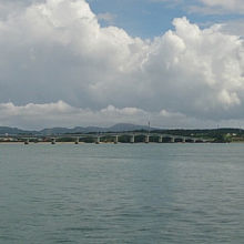 古宇利島からの古宇利大橋