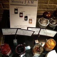 朝食。ジャム付け放題！