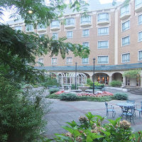 ホテルの中庭です