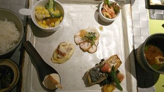 フレンチだけどご飯、赤出汁、お漬物が付いてました！