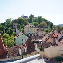 時計塔から見えた山上教会方面
