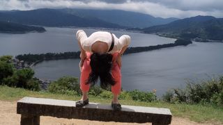 天橋立を眺める