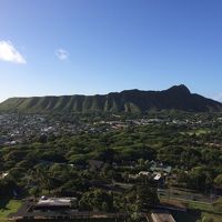 部屋からはダイヤモンドヘッド全体がこんな風に見えます。