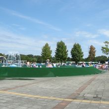 公園内は緑もおおい