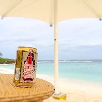 ビーチでサンミゲル