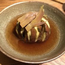 賀茂茄子のみょうが煮