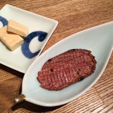 チーズの味噌漬けと干し明太子