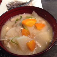 朝食の具沢山のお味噌汁