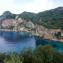 ヴューポイントから見下ろせる海。