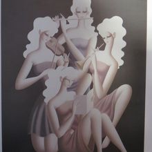 買って来た東郷青児の複製画