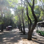 中に博物館、美術館、城、動物園等がある広大な公園。メーデーには施設が全て休館でした。国立人類学博物館だけでも行きたかった。