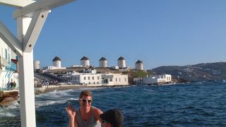 ギリシャで豪華客船クルーズ　　(10)　ミコノス島の風車を見学