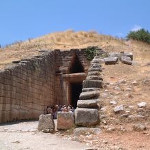 ミケーネ遺跡で撮影