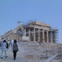 パルテノン神殿で撮影