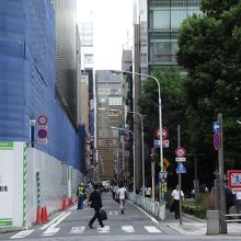 北 (晴海通り) 側からの眺め