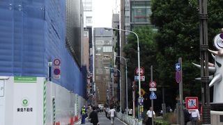 銀座の一つの通りだが寂しい通りです